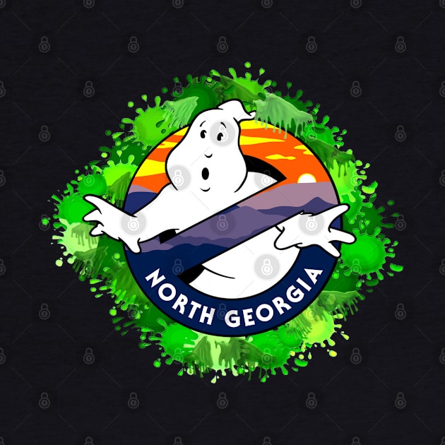 North Georgia Ghostbusters Slime background logo by NGGB